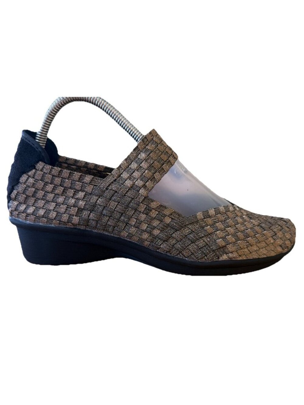BERNIE MEV Cleo size 40/9 Bronze Woven Mary Janes Flats Comfort Shoes